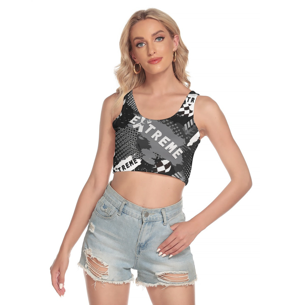 All-Over Print Women's Sport Crop Tank Top