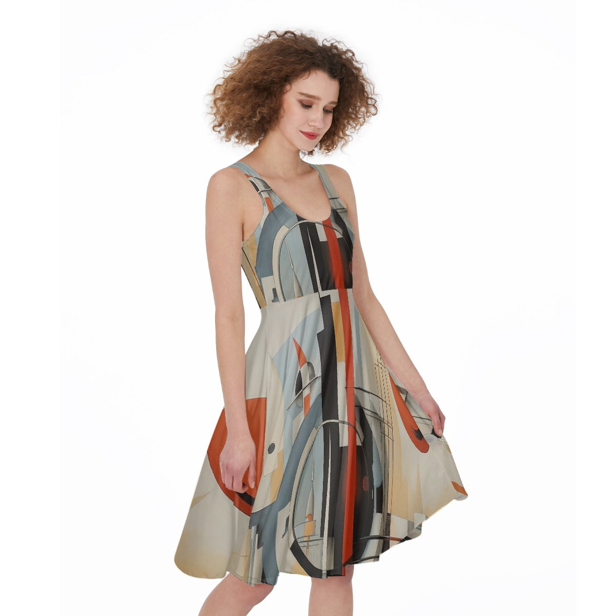 All-Over Print Women's Sleeveless Dress