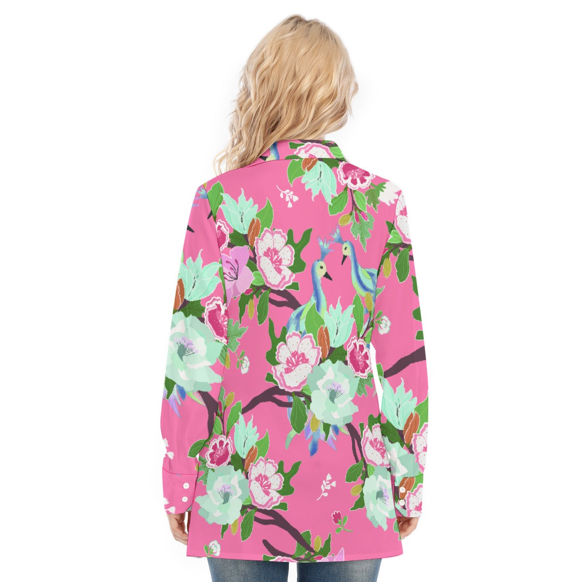 All-Over Print Women's Long Shirt