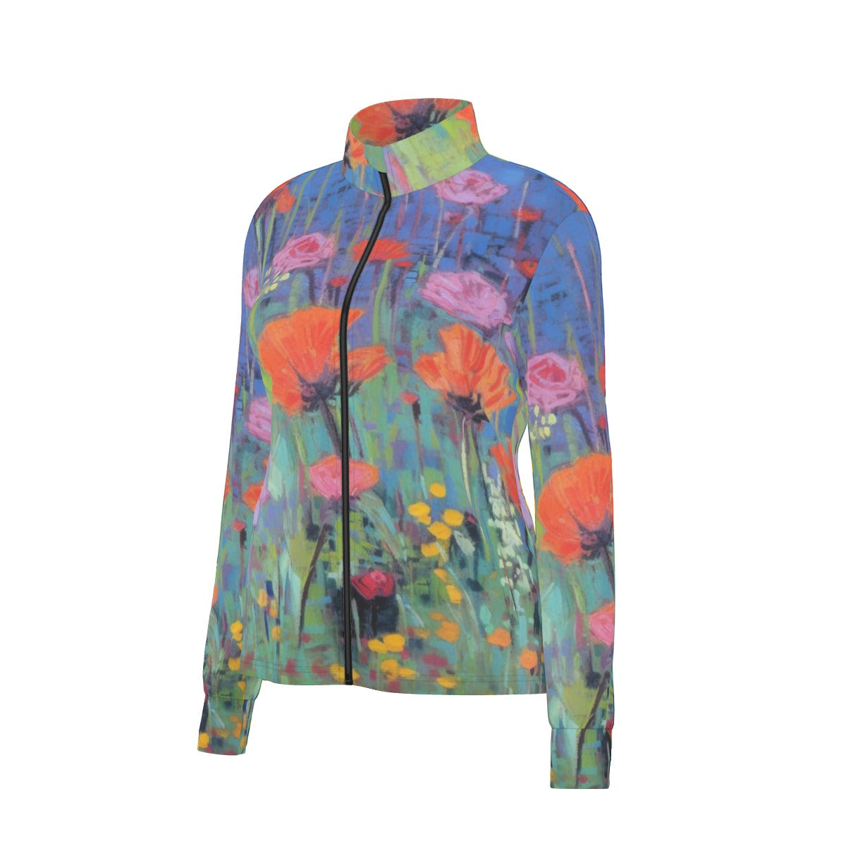 All-Over Print Women's Long Sleeve Thumbhole Jacket