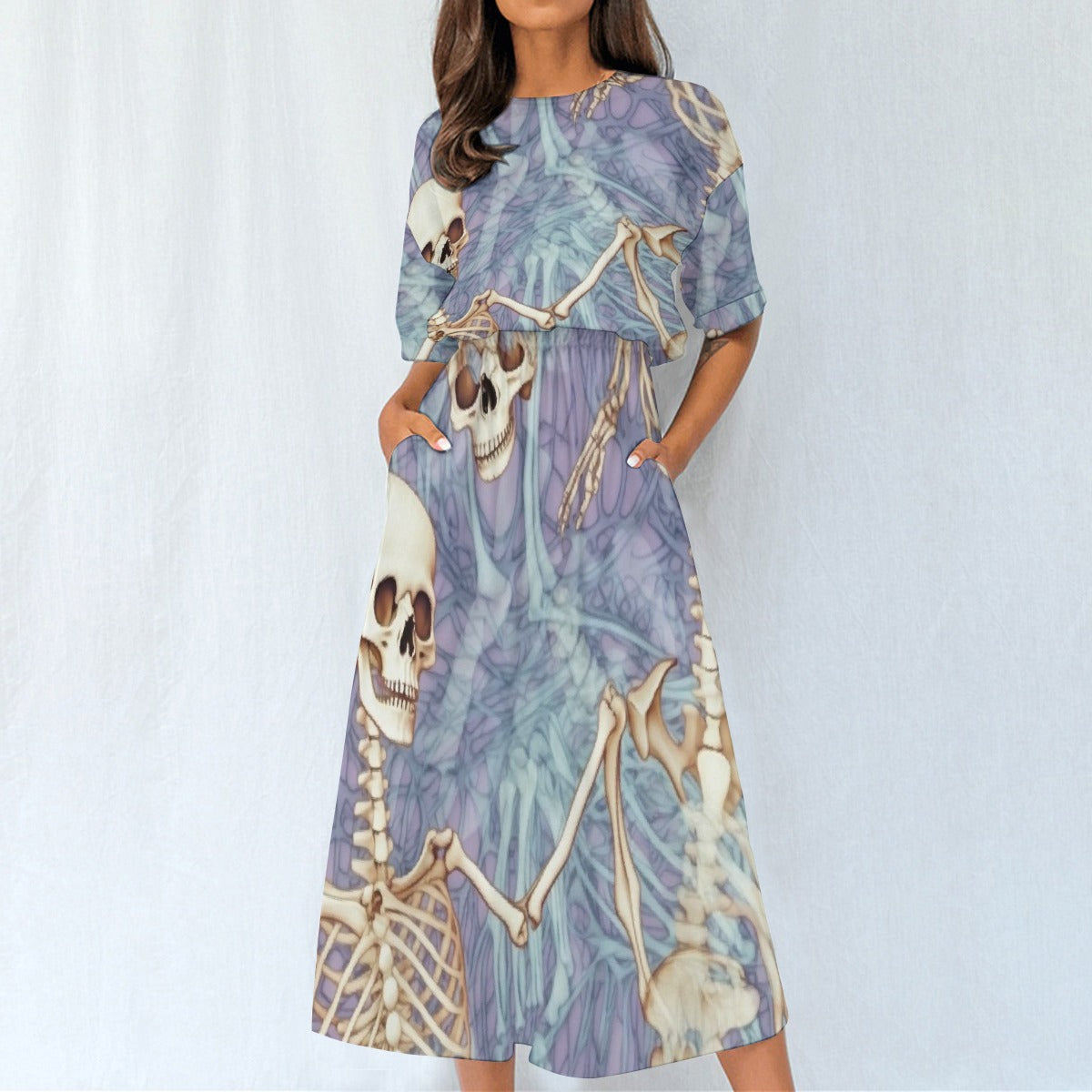 All-Over Print Women's Elastic Waist Dress