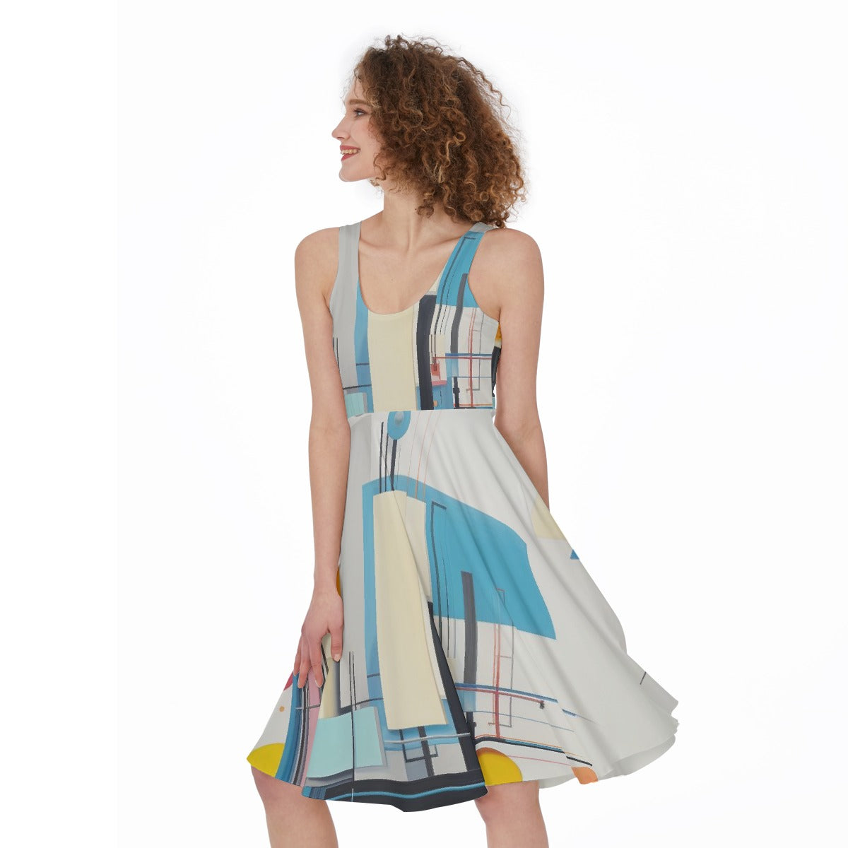 All-Over Print Women's Sleeveless Dress