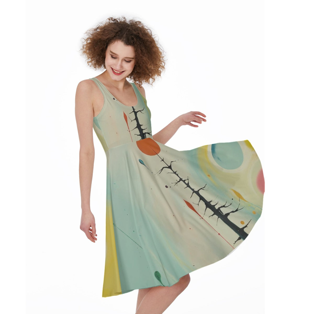 All-Over Print Women's Sleeveless Dress
