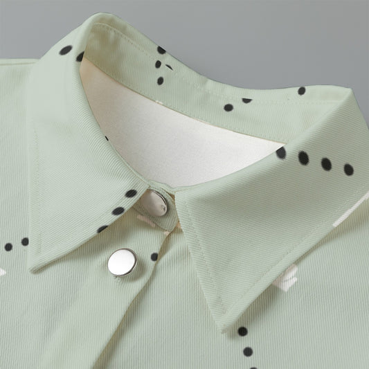 All-Over Print Women's Cropped Jacket | 245GSM Cotton