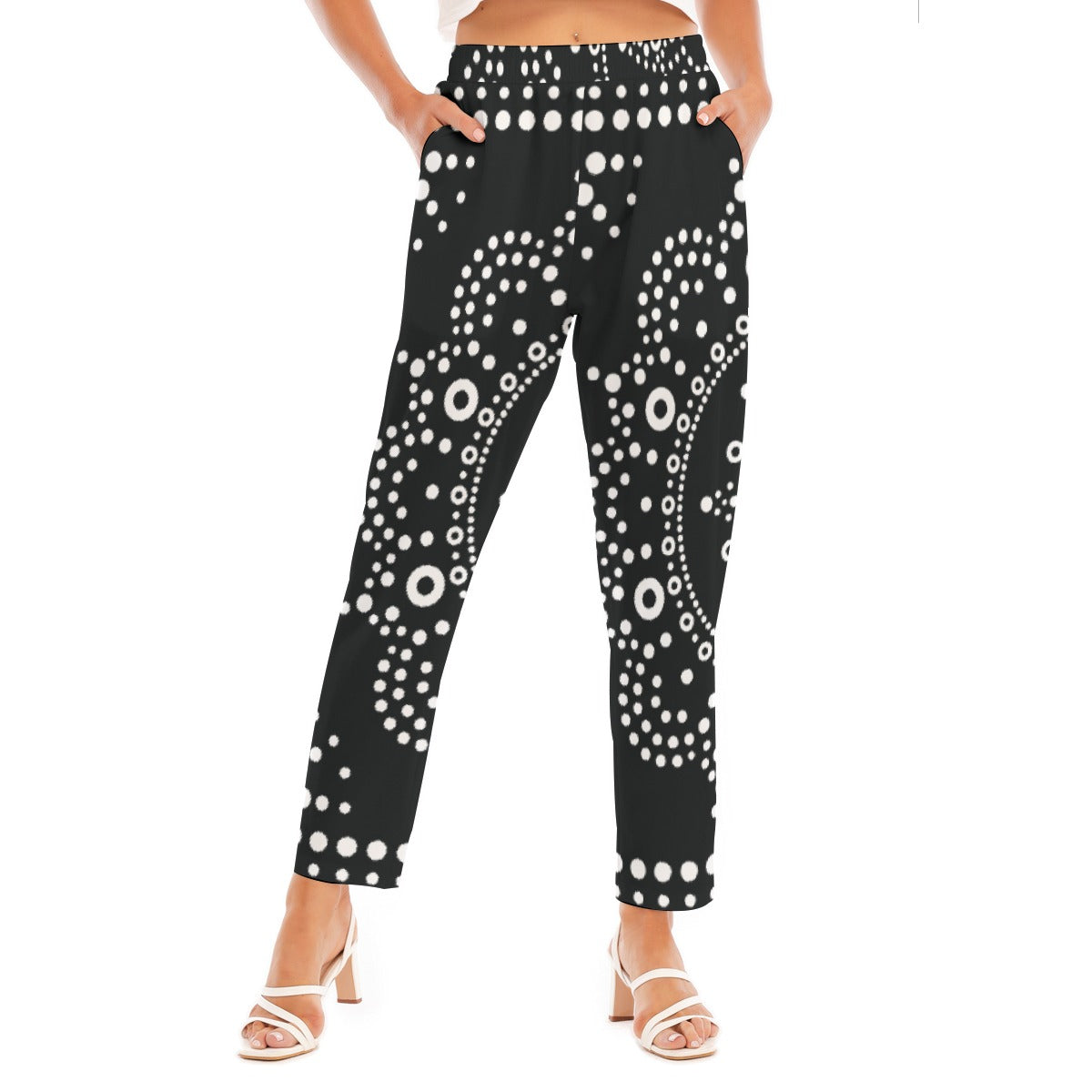 All-Over Print Women's Loose Straight-leg Pants