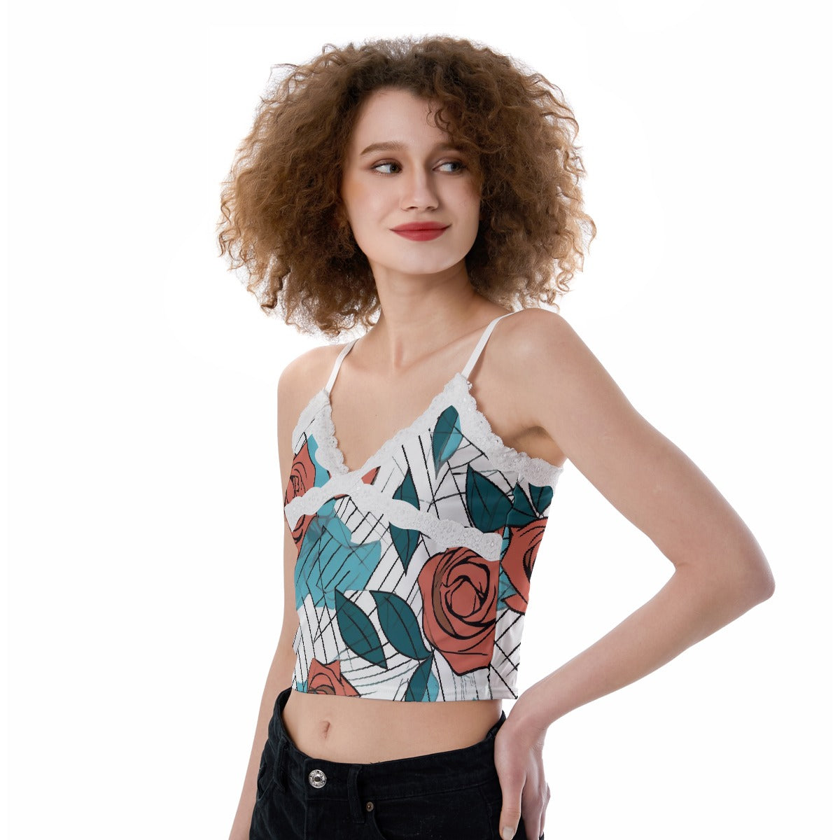All-Over Print Women's Lace Camisole
