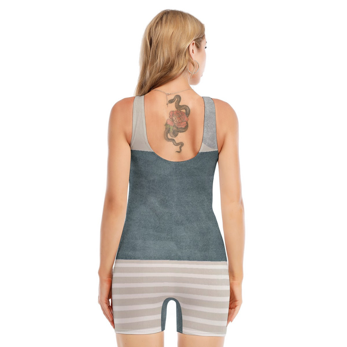 All-Over Print Women's Sleeveless One-piece Swimsuit