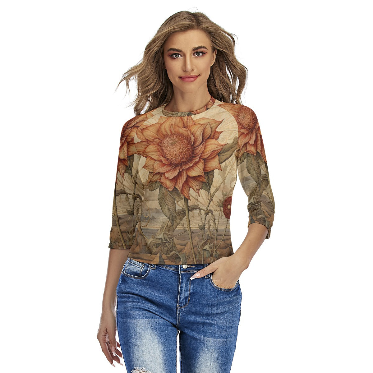 All-Over Print Women's Raglan Sleeves T-shirts