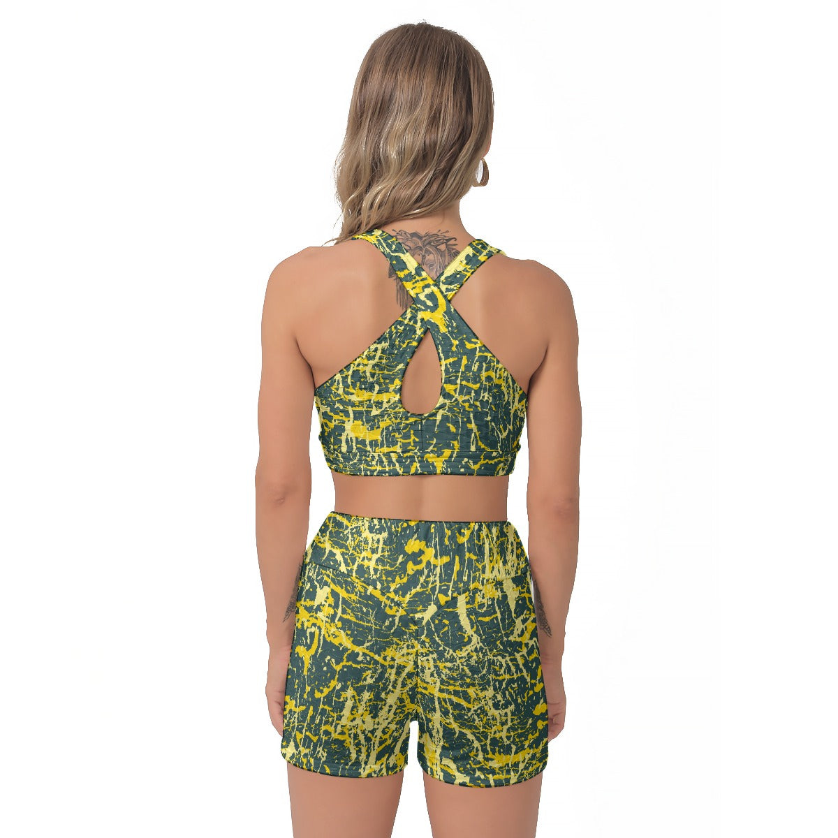 All-Over Print Women's Sports Bra Suit