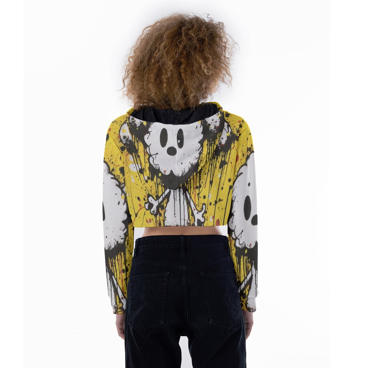 All-Over Print Women's Crop Top Hoodie