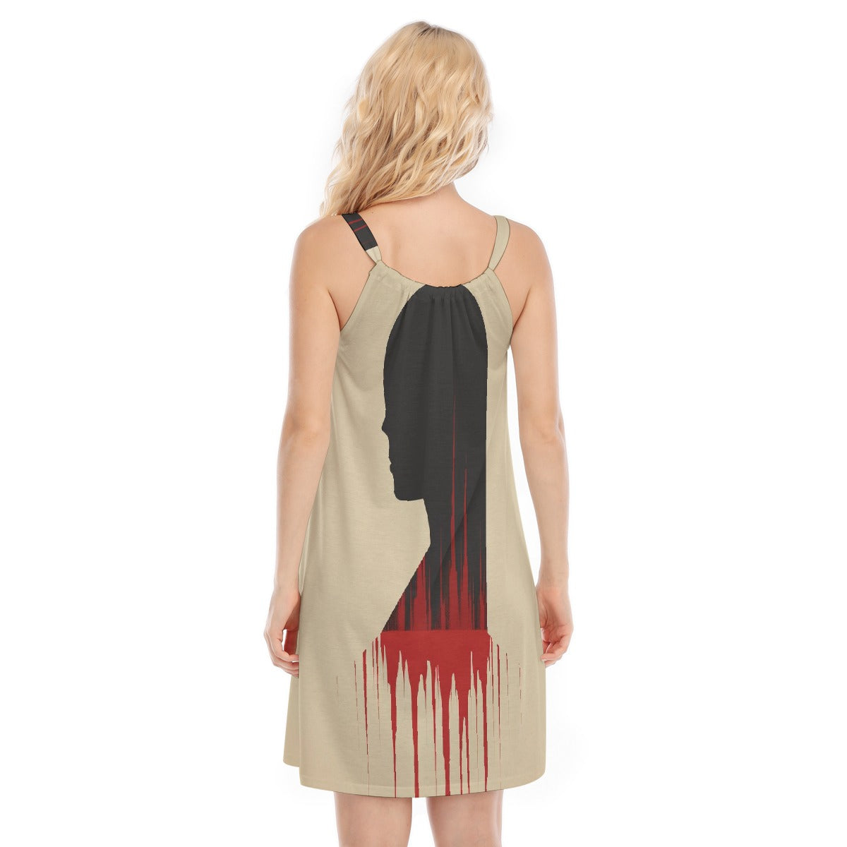 All-Over Print Women's O-neck Cami Dress