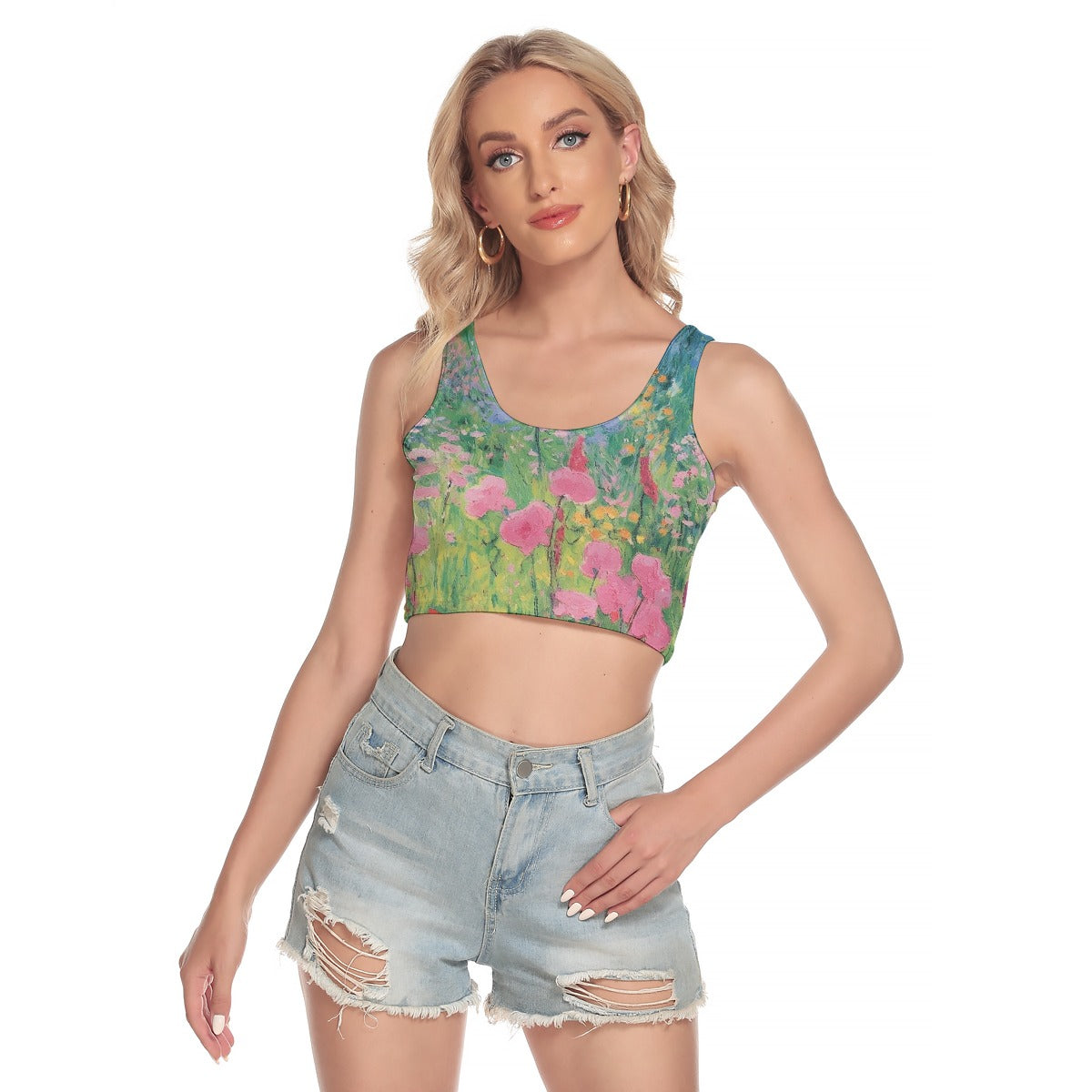 All-Over Print Women's Sport Crop Tank Top