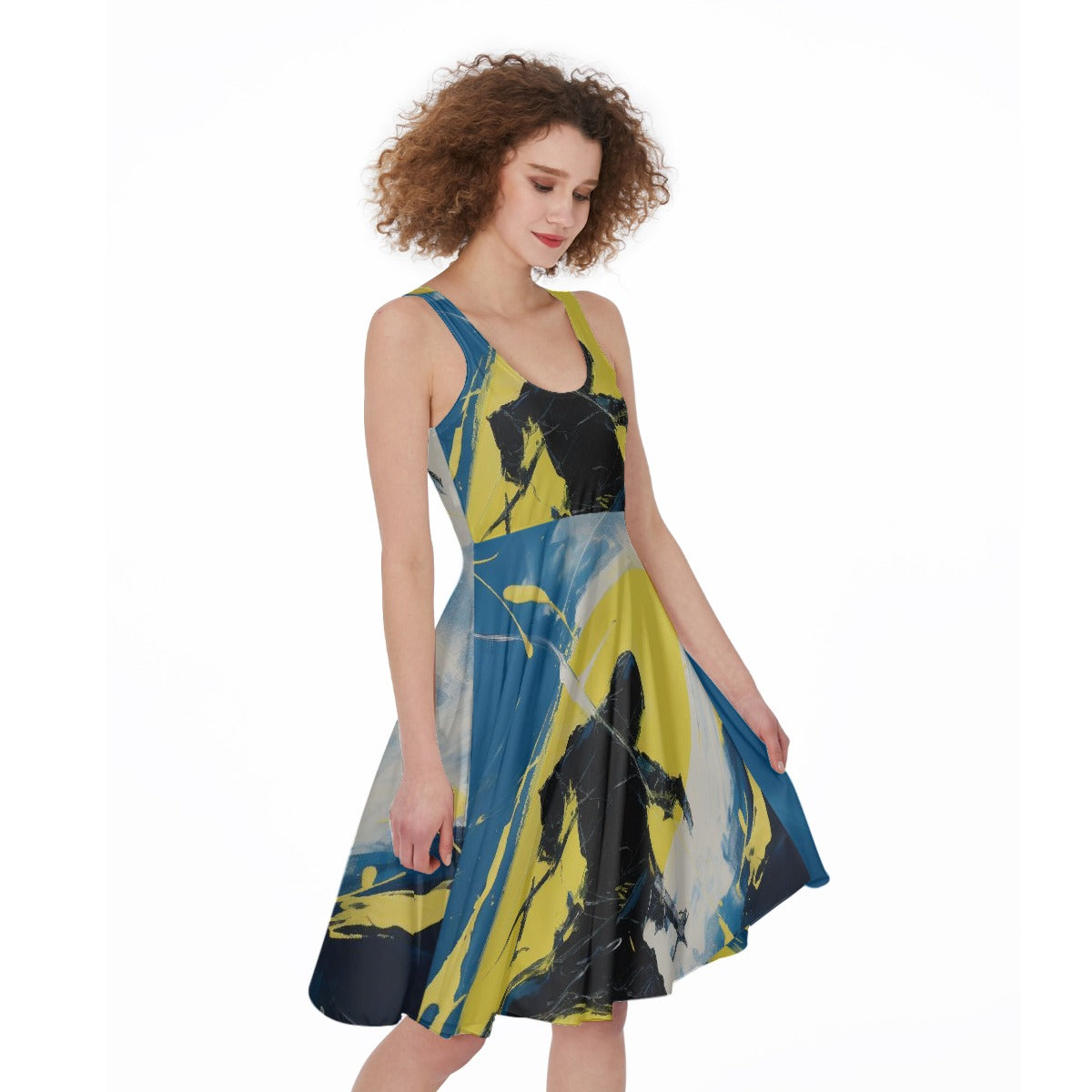 All-Over Print Women's Sleeveless Dress