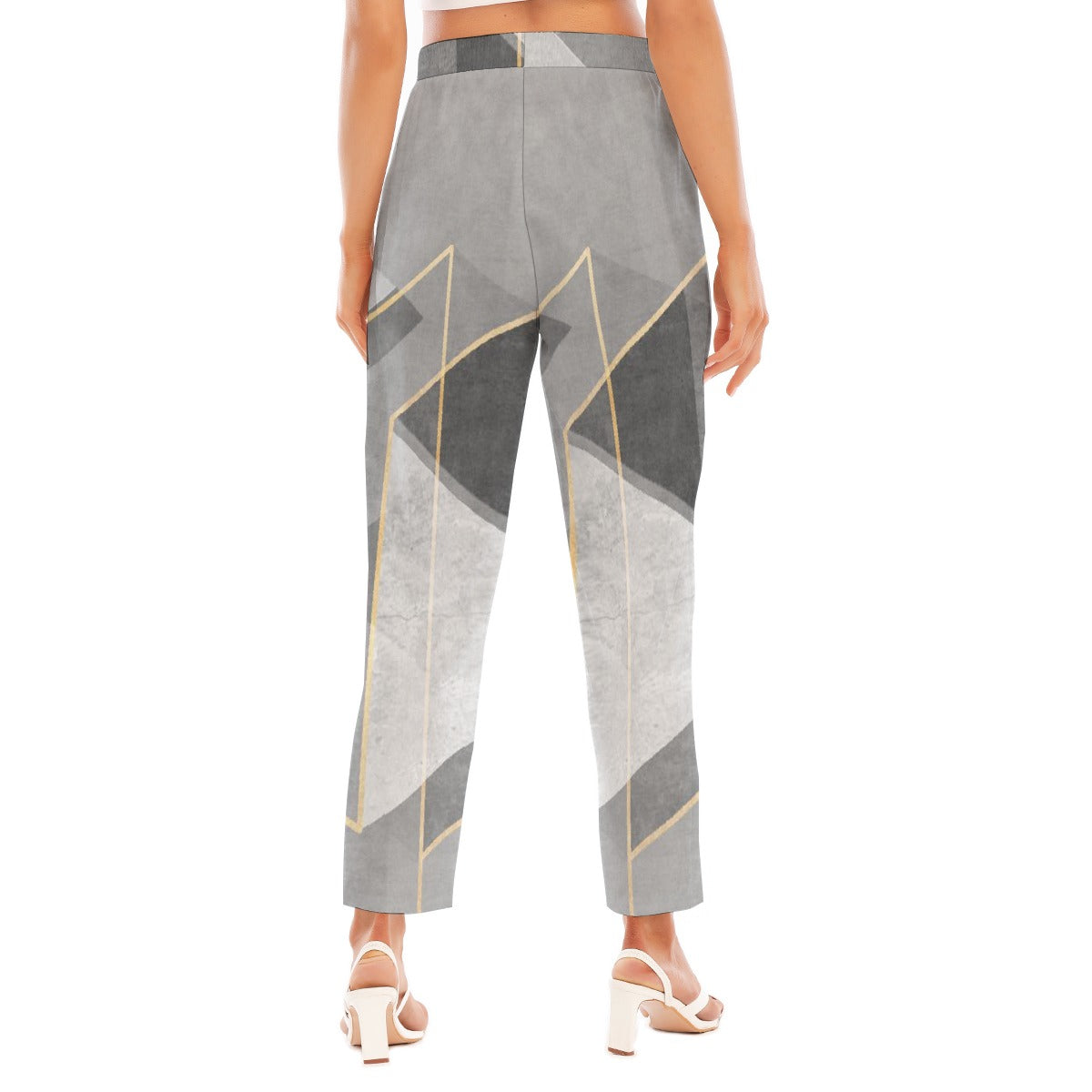 All-Over Print Women's Loose Straight-leg Pants