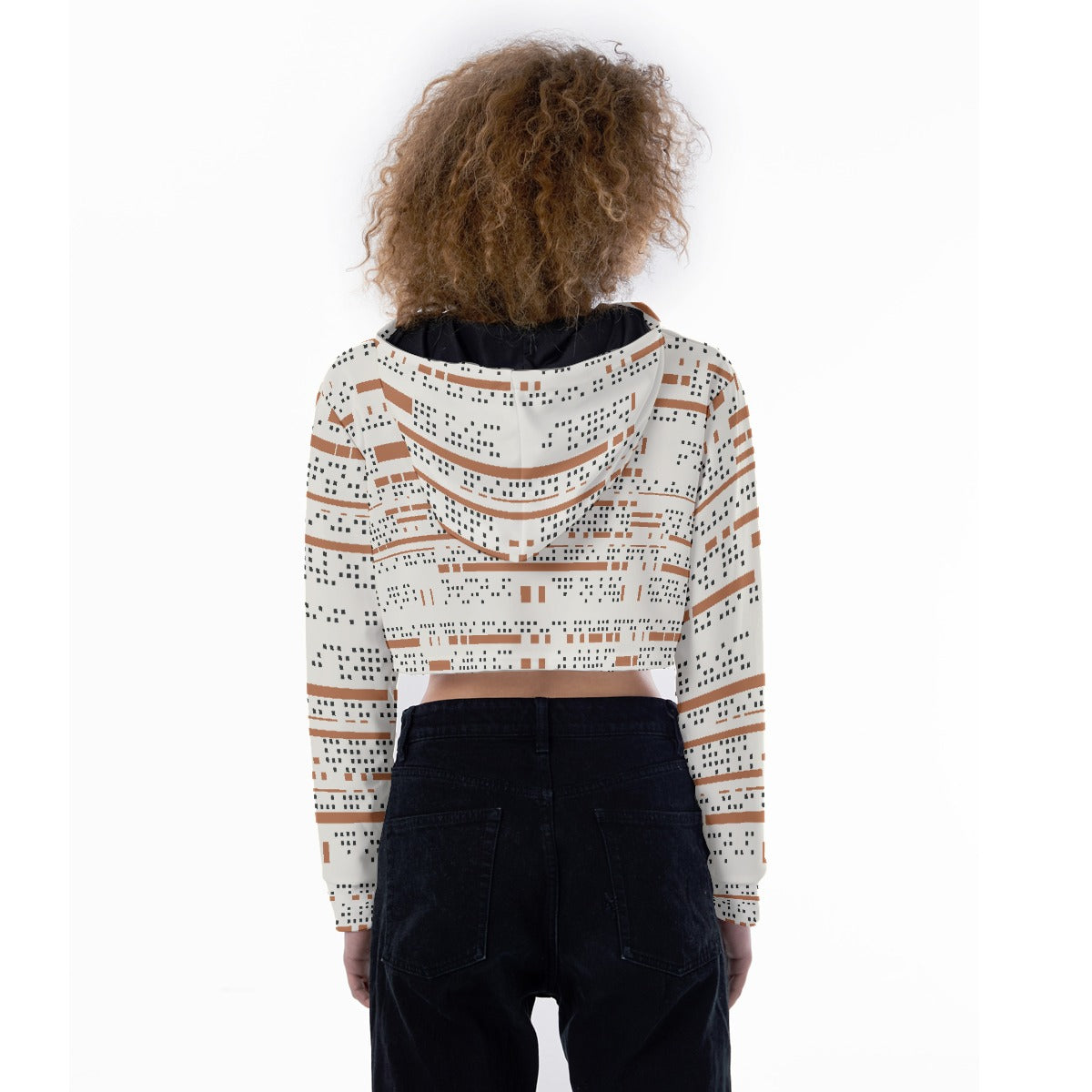All-Over Print Women's Crop Top Hoodie