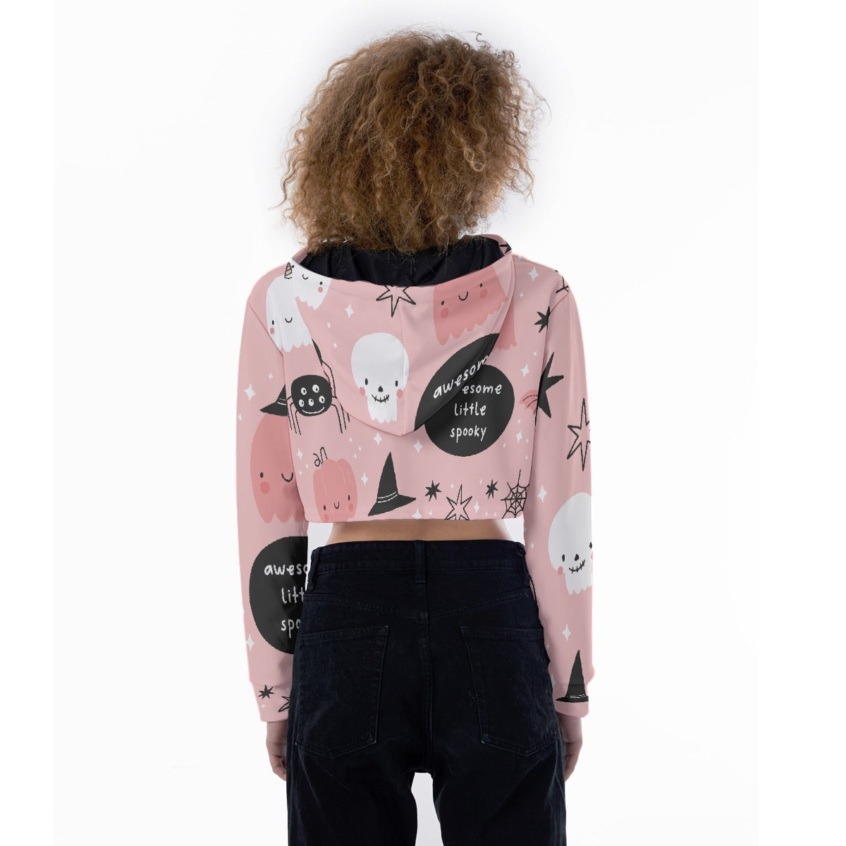 All-Over Print Women's Crop Top Hoodie