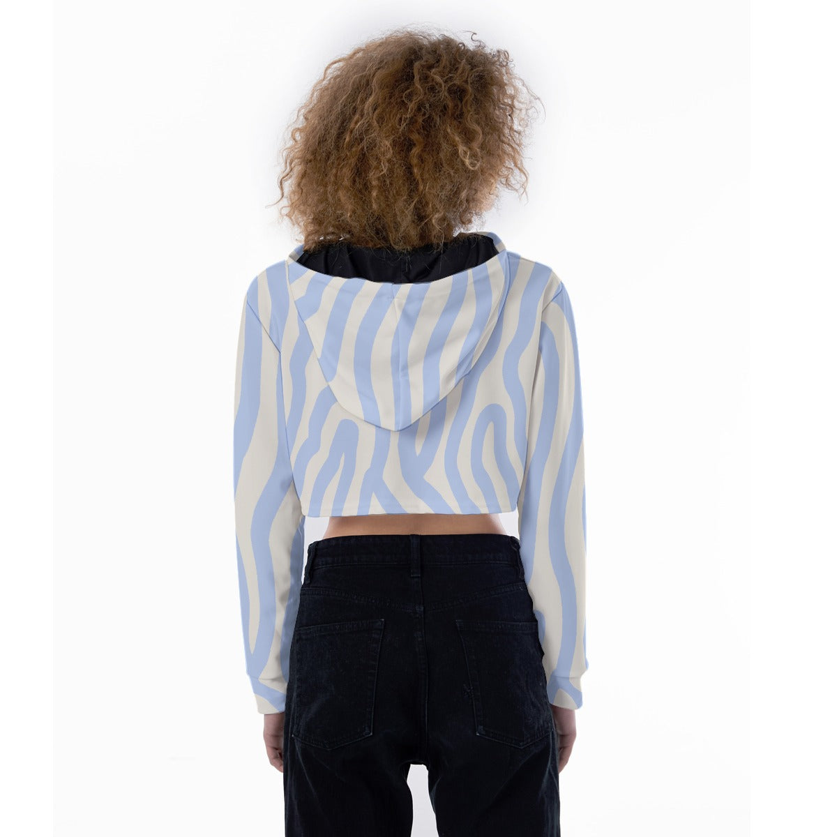 All-Over Print Women's Crop Top Hoodie