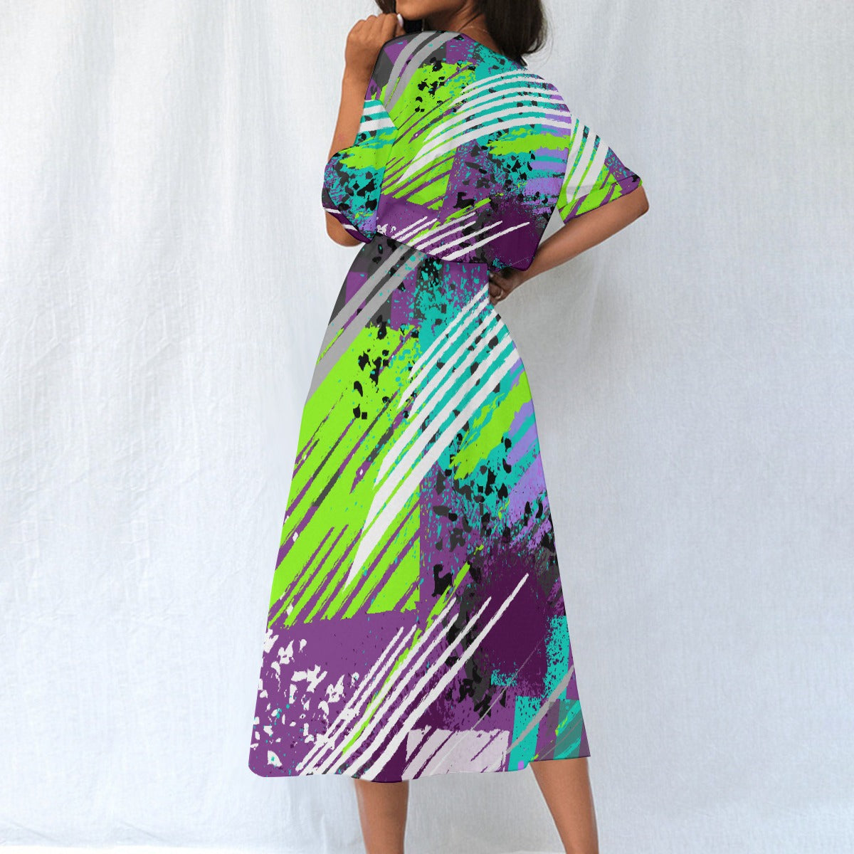 All-Over Print Women's Elastic Waist Dress