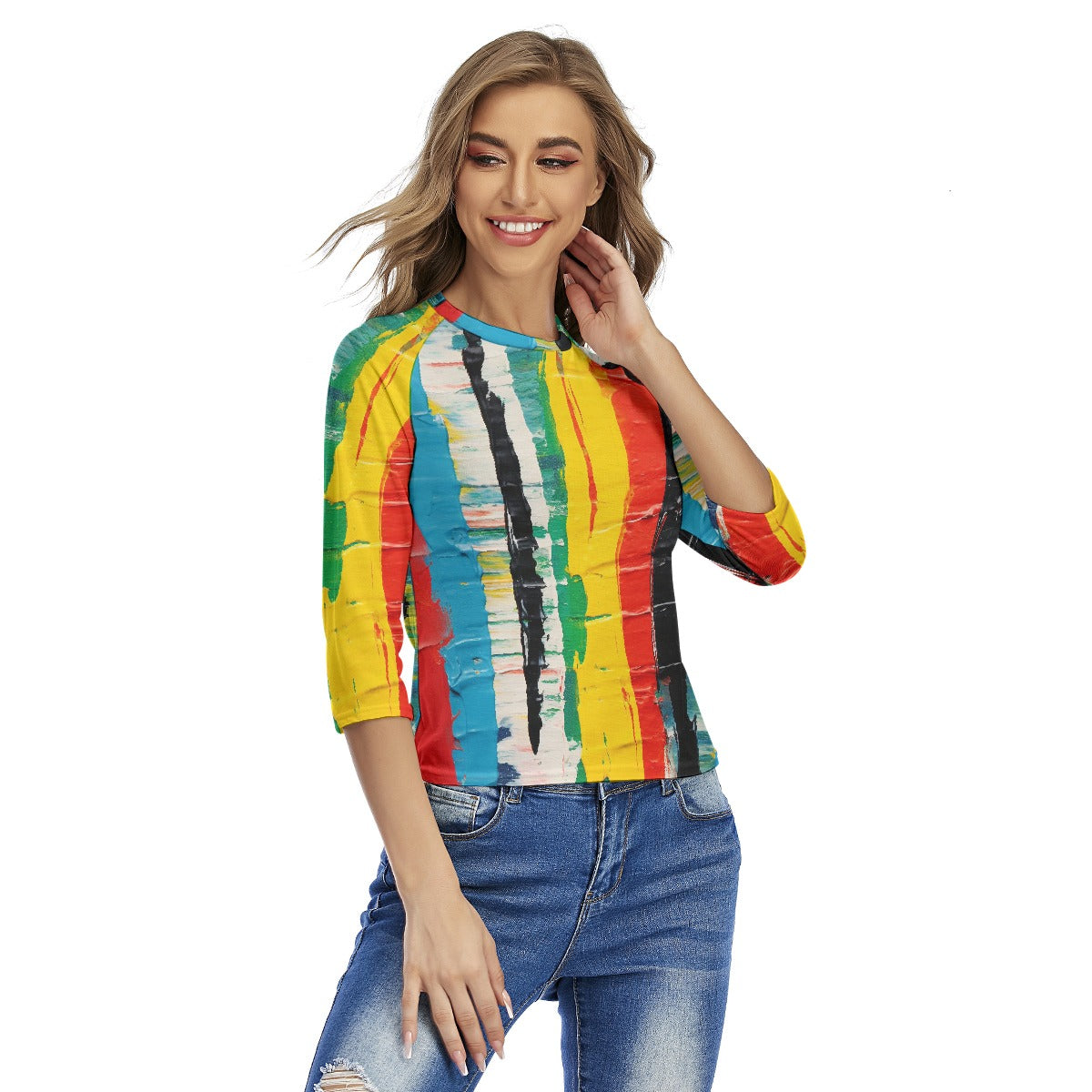 All-Over Print Women's Raglan Sleeves T-shirts