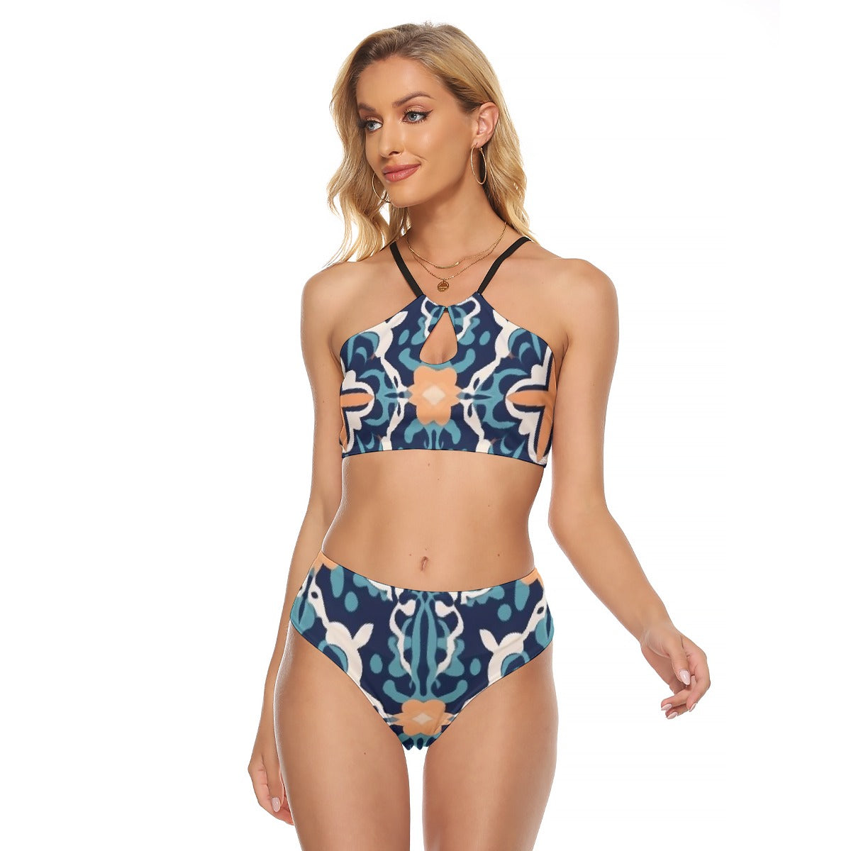 All-Over Print Women's Cami Keyhole One-piece Swimsuit