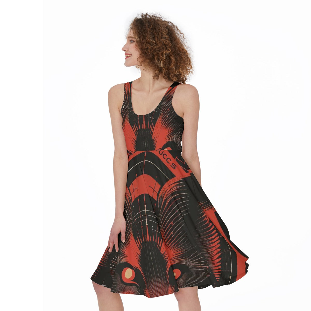 All-Over Print Women's Sleeveless Dress