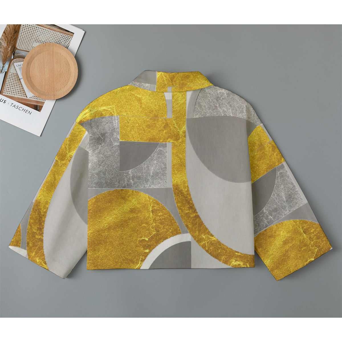 All-Over Print Women's Cropped Jacket | 245GSM Cotton