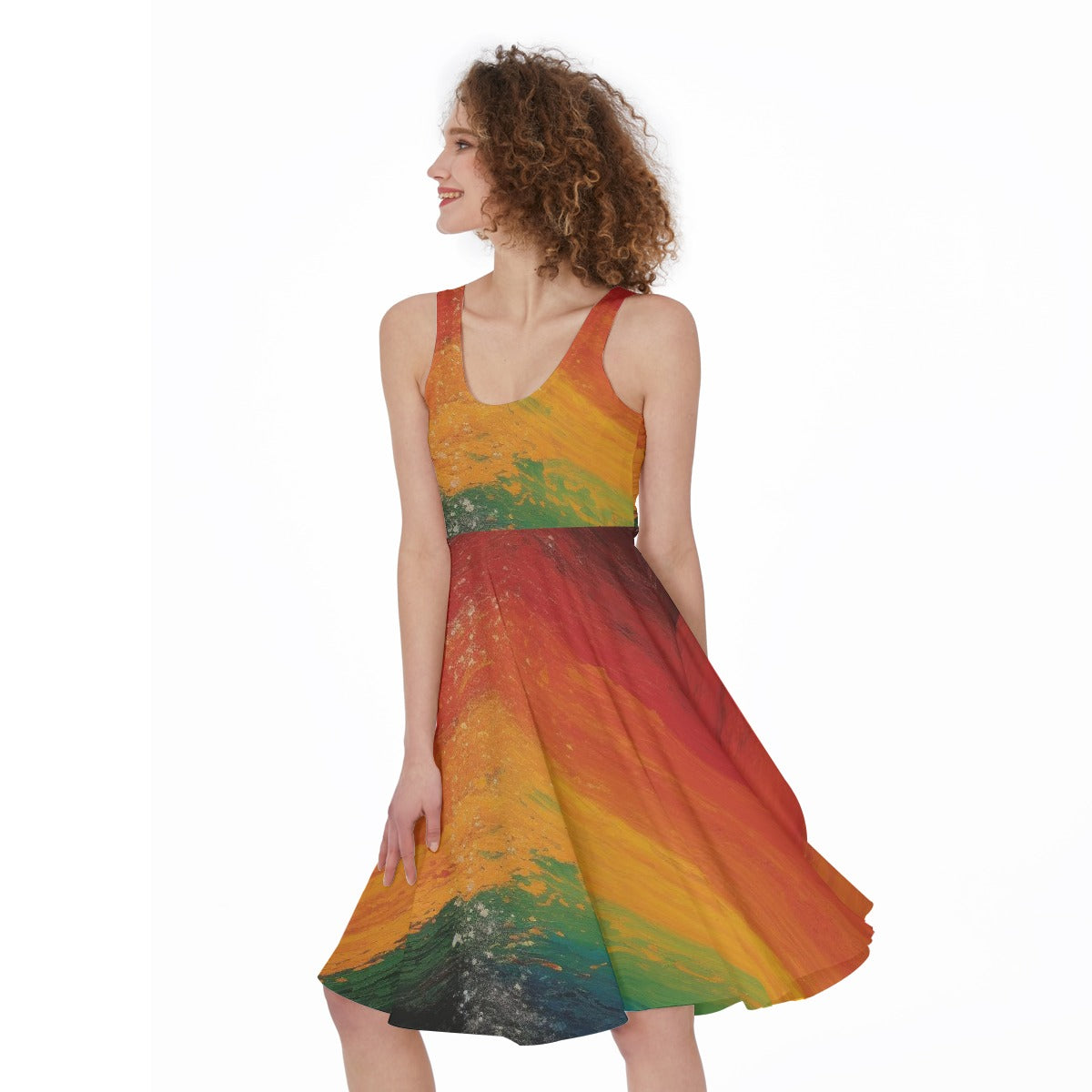 All-Over Print Women's Sleeveless Dress