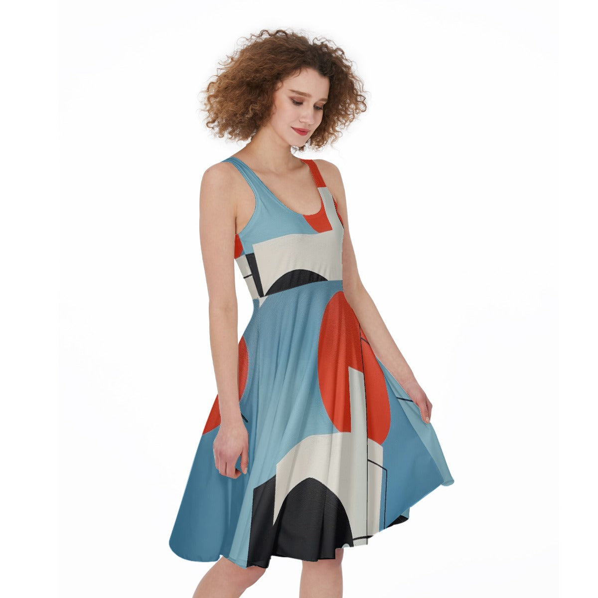 All-Over Print Women's Sleeveless Dress