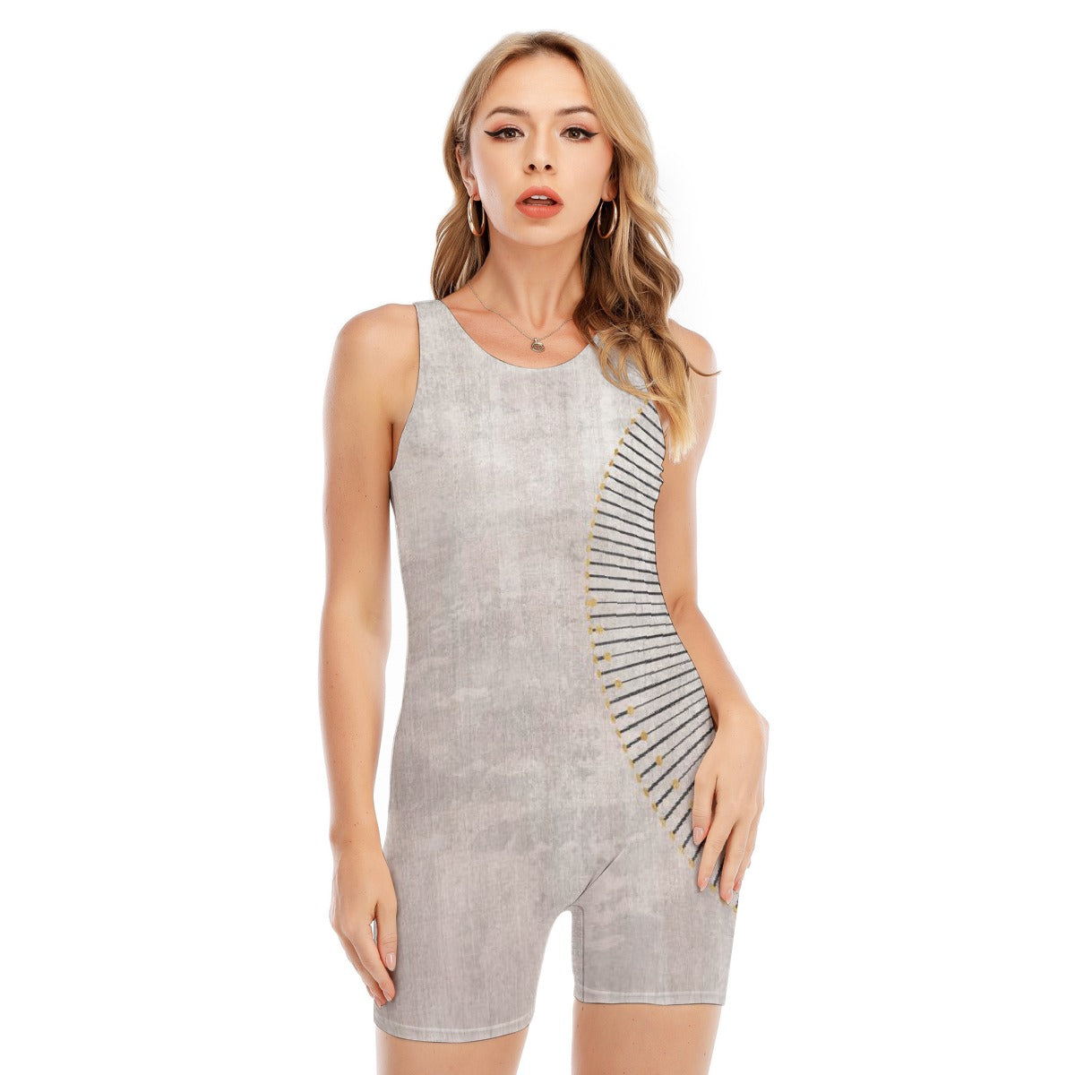 All-Over Print Women's Sleeveless One-piece Swimsuit