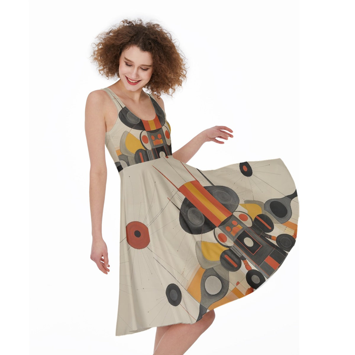 All-Over Print Women's Sleeveless Dress