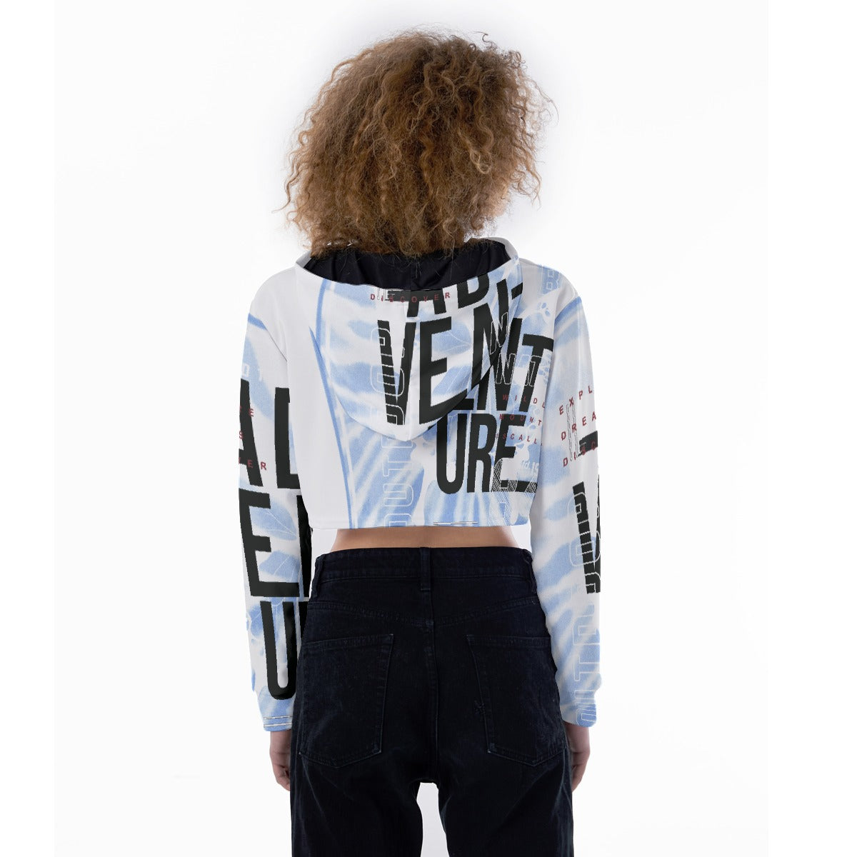 All-Over Print Women's Crop Top Hoodie