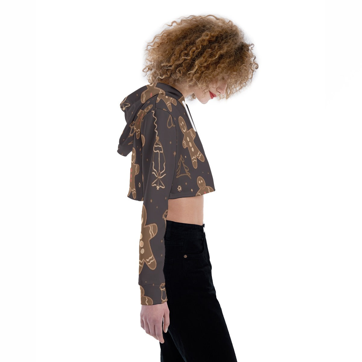 All-Over Print Women's Crop Top Hoodie