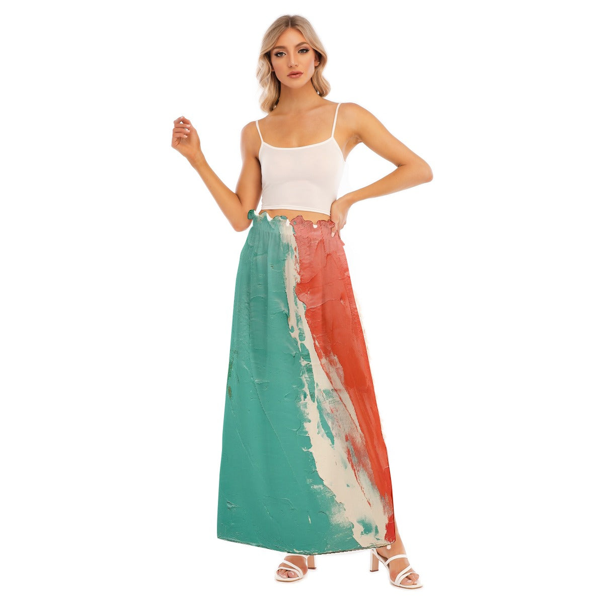 All-Over Print Women's Side Split Skirt