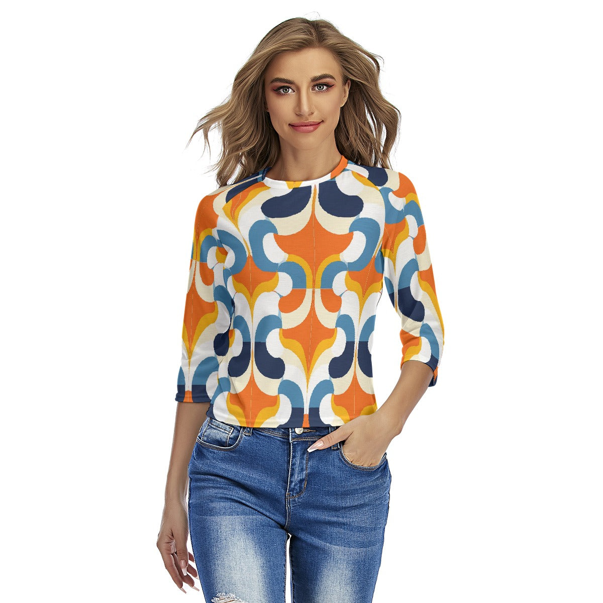 All-Over Print Women's Raglan Sleeves T-shirts
