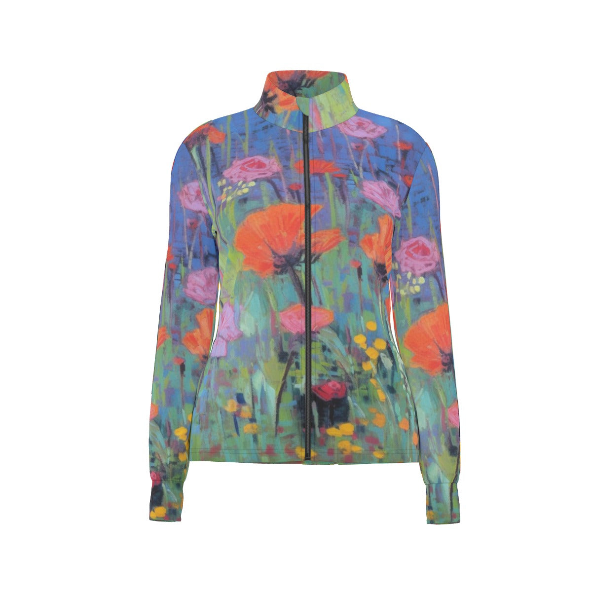 All-Over Print Women's Long Sleeve Thumbhole Jacket