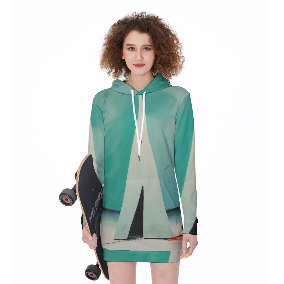 All-Over Print Women's Long Hoodie