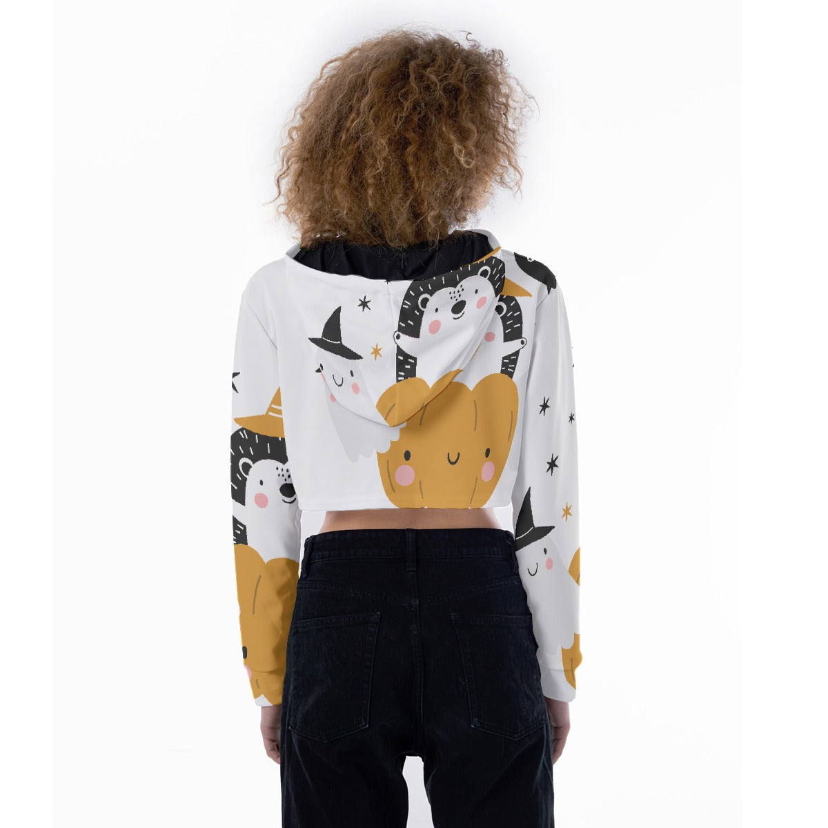 All-Over Print Women's Crop Top Hoodie
