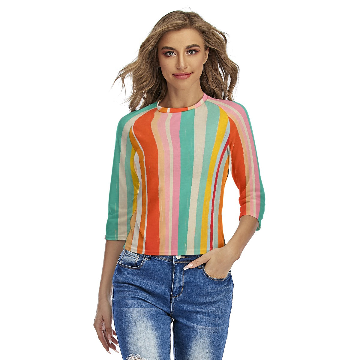 All-Over Print Women's Raglan Sleeves T-shirts
