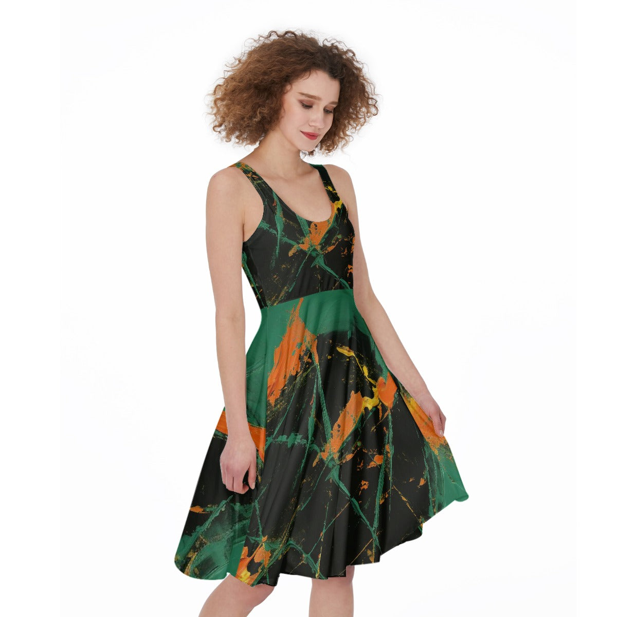 All-Over Print Women's Sleeveless Dress