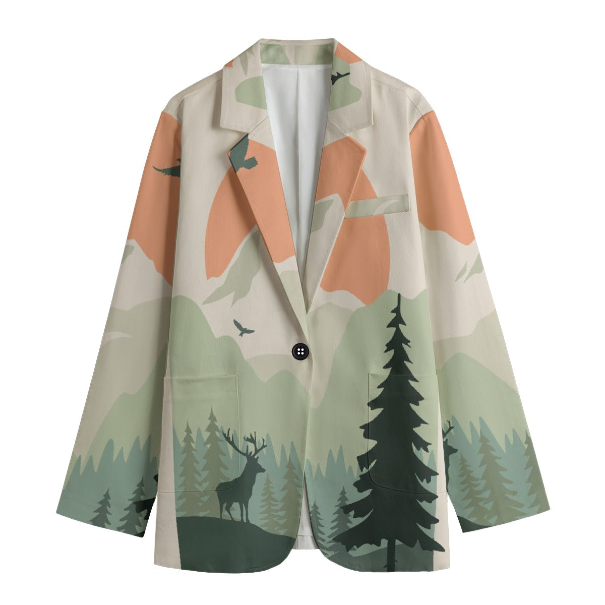 All-Over Print Women's Leisure Blazer