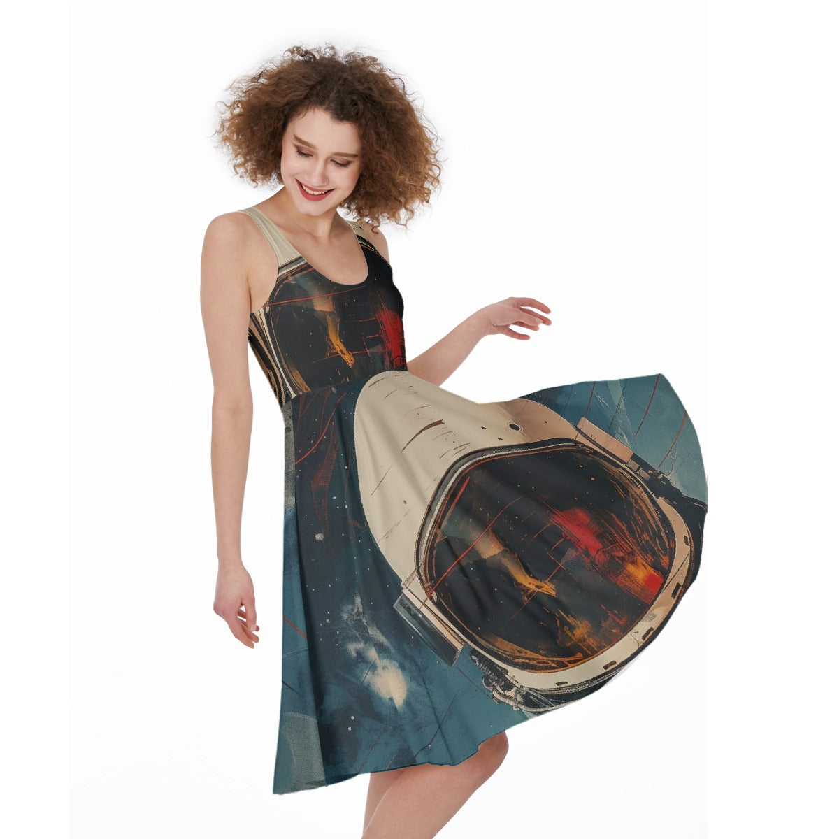 All-Over Print Women's Sleeveless Dress