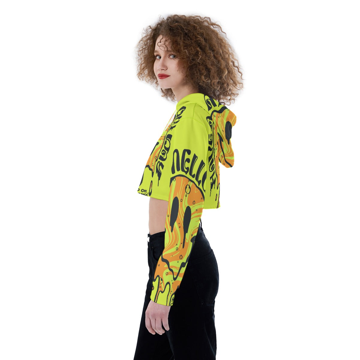 All-Over Print Women's Crop Top Hoodie