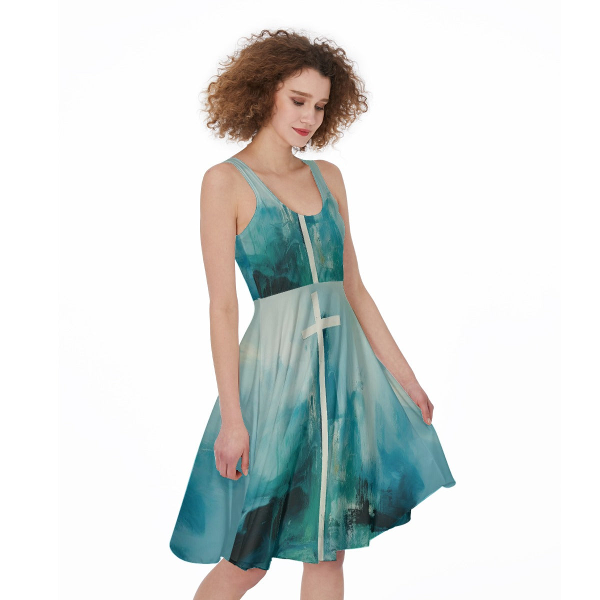 All-Over Print Women's Sleeveless Dress