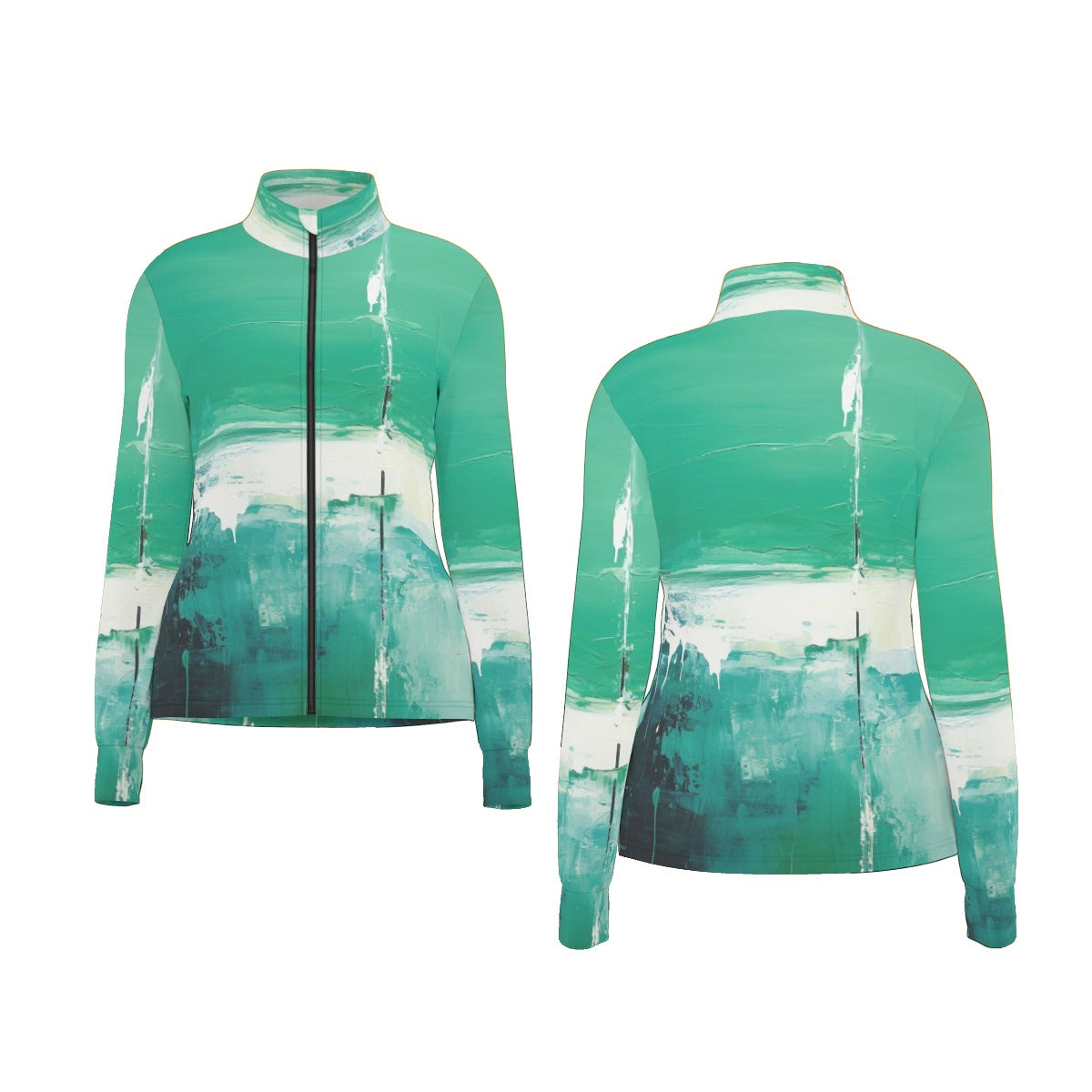 All-Over Print Women's Long Sleeve Thumbhole Jacket