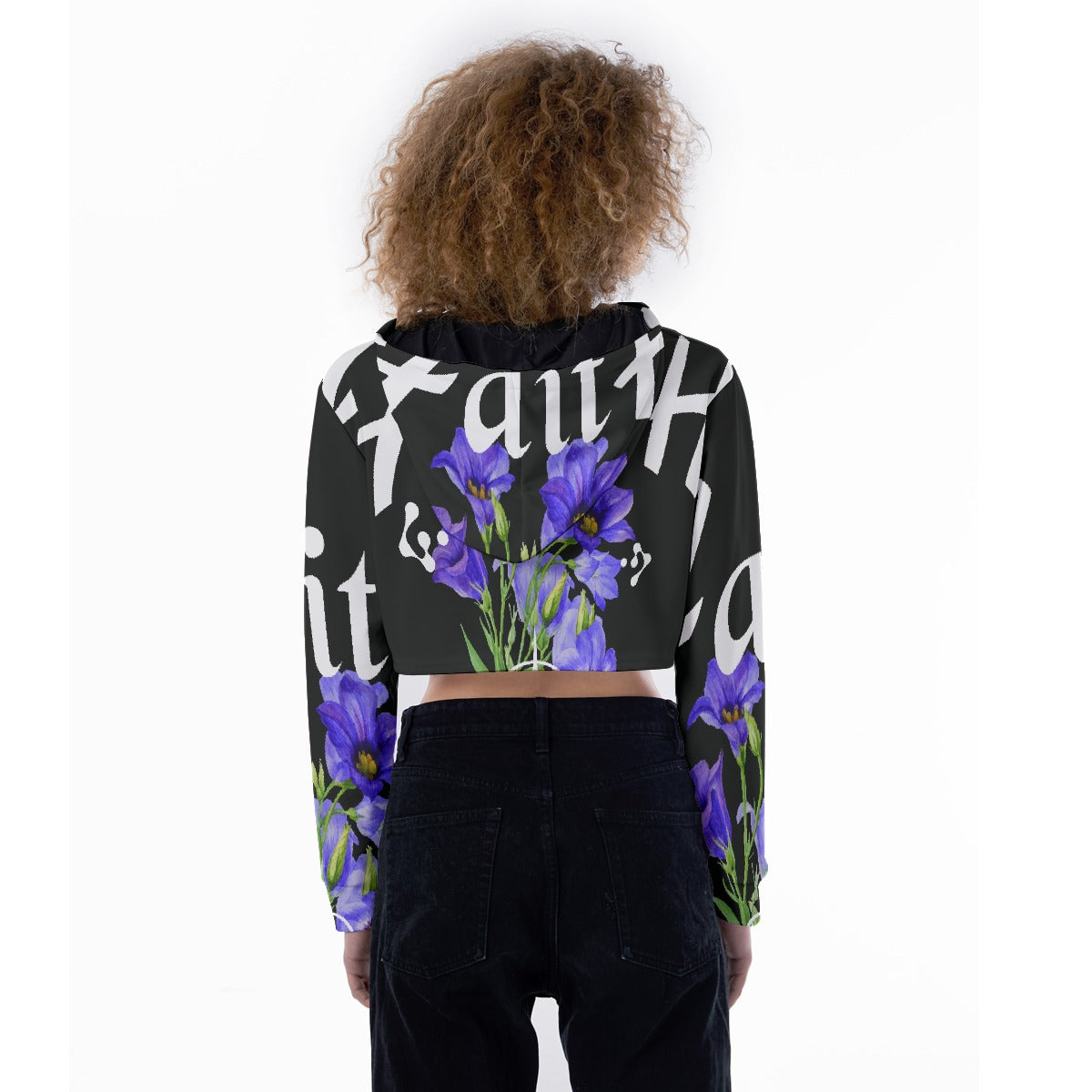 All-Over Print Women's Crop Top Hoodie