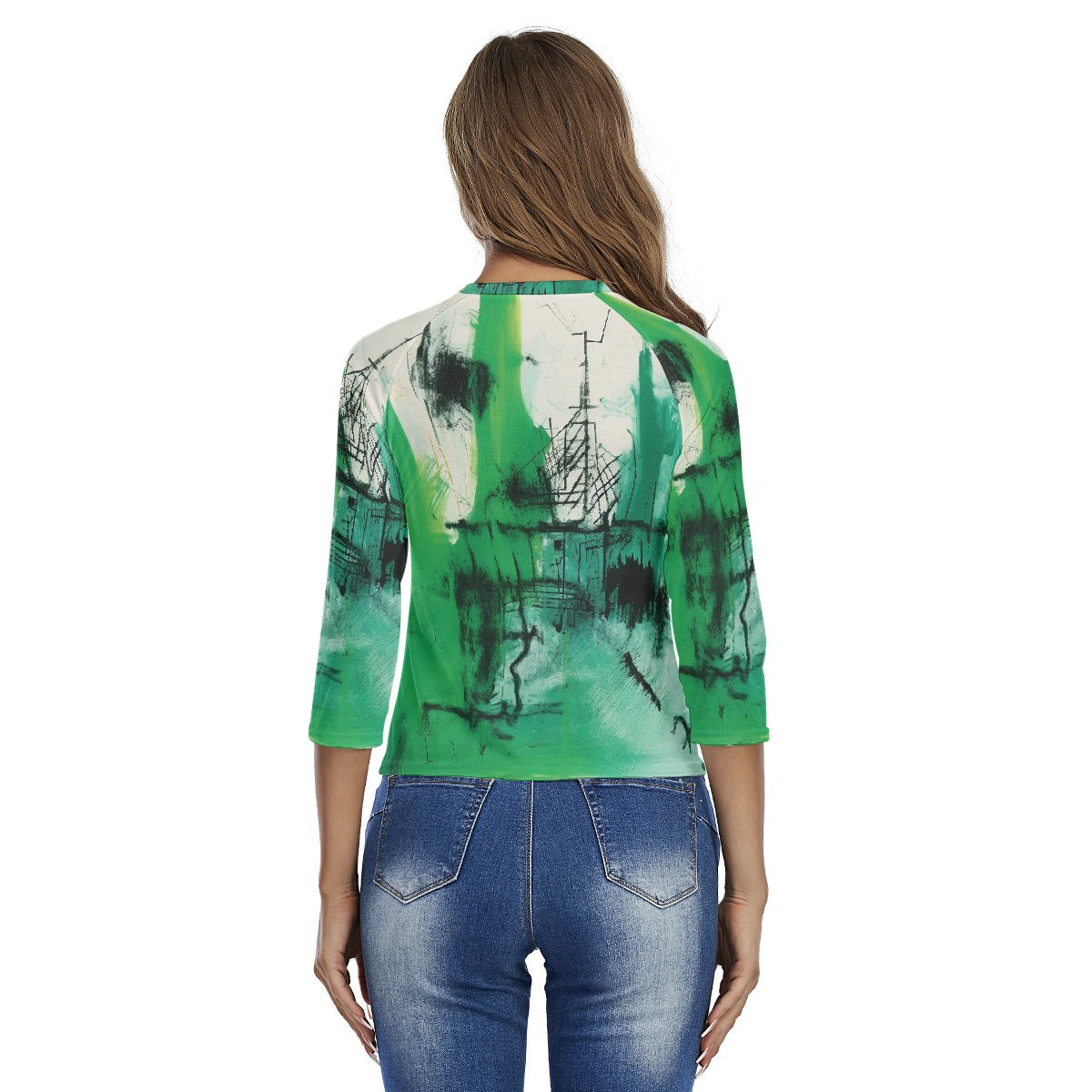All-Over Print Women's Raglan Sleeves T-shirts