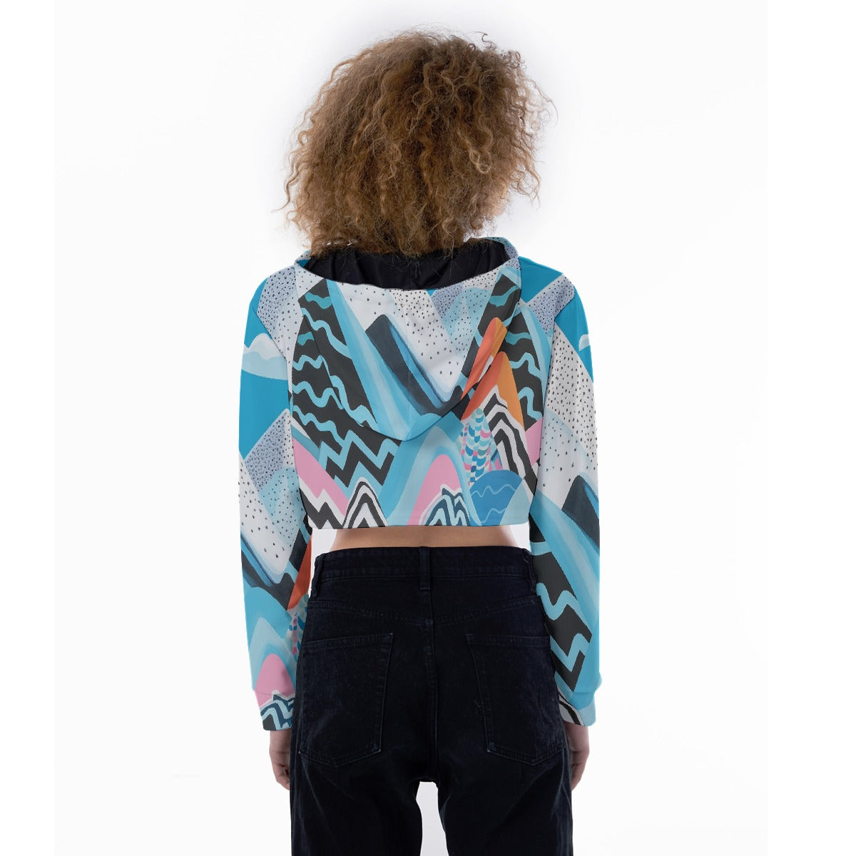 All-Over Print Women's Crop Top Hoodie