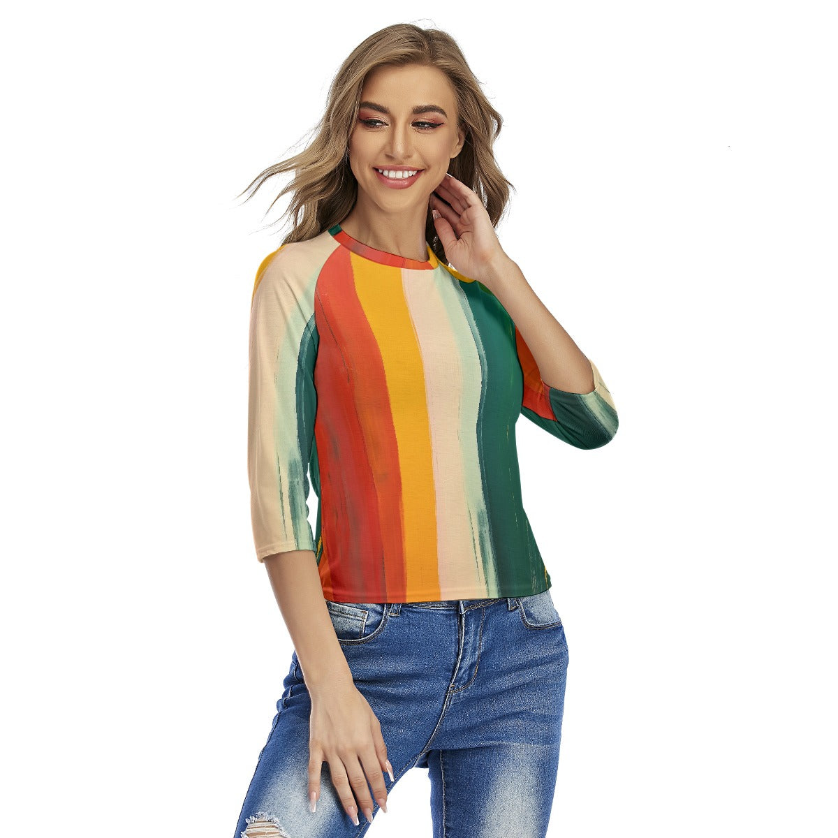 All-Over Print Women's Raglan Sleeves T-shirts