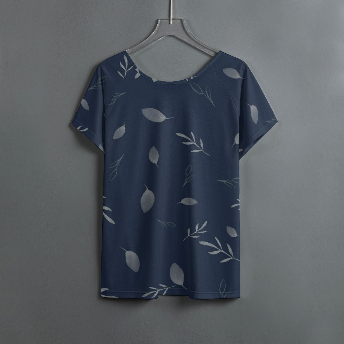 All-Over Print Women's Round Neck T-shirt With Raglan Sleeve