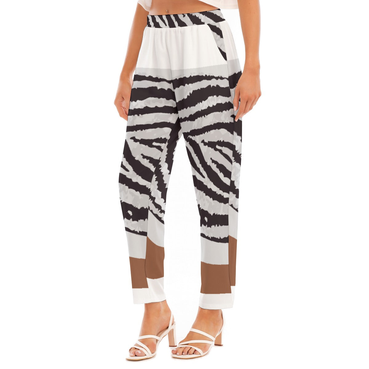 All-Over Print Women's Loose Straight-leg Pants